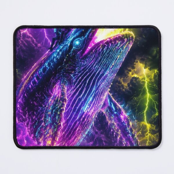 Item preview, Cosmic Whale Cyberpunk Space Adventure designed and sold by NeonRealmsStudio.