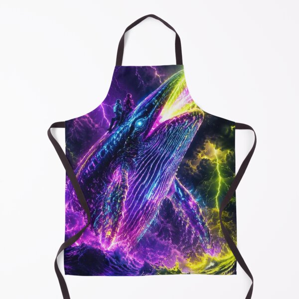 Item preview, Cosmic Whale Cyberpunk Space Adventure designed and sold by NeonRealmsStudio.