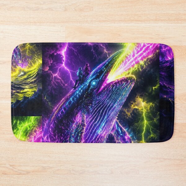 Item preview, Cosmic Whale Cyberpunk Space Adventure designed and sold by NeonRealmsStudio.