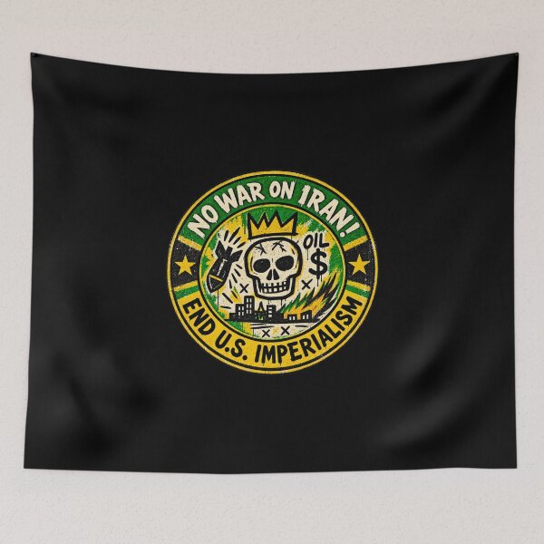 Item preview, No War on Iran! End U.S. Imperialism (Jamaican Version) designed and sold by DIRTYDUNNZ.