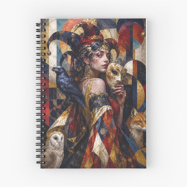 Item preview, The Female Trickster: a cubist painting. designed and sold by GalleryKauffeld.