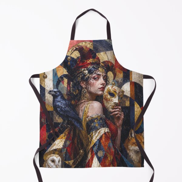 Item preview, The Female Trickster: a cubist painting. designed and sold by GalleryKauffeld.