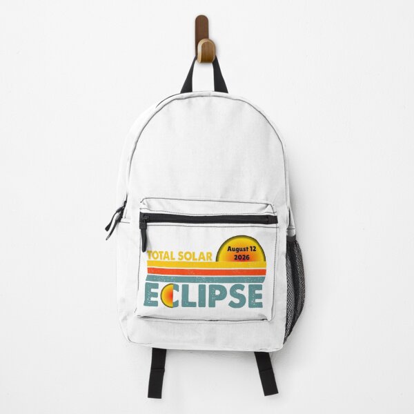 Item preview, 2026 August 12 Total Solar Eclipse – Retro Sun and Moon Design designed and sold by EmeraldeaArt.