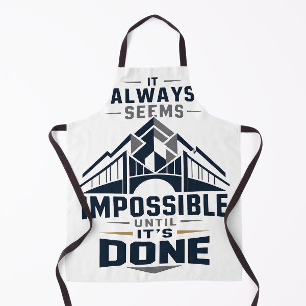 Item preview, It Always Seems Impossible Until It's Done – Geometric Nelson Mandela Quote – Resilience & Success Art designed and sold by bobscraze.