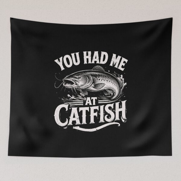 Item preview, Catfish Graphic with Vintage Fishing Humor designed and sold by anapldv.