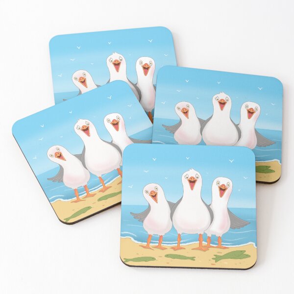 Item preview, Seagulls at the beach designed and sold by LeahIngledew.