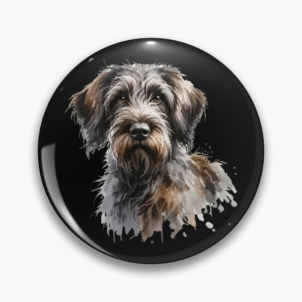 Item preview, Watercolor Wirehaired Pointing Griffon Dog Art designed and sold by OlyvieArt.