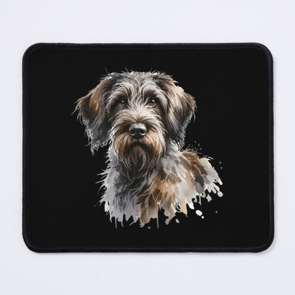 Item preview, Watercolor Wirehaired Pointing Griffon Dog Art designed and sold by OlyvieArt.