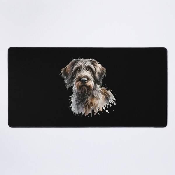 Item preview, Watercolor Wirehaired Pointing Griffon Dog Art designed and sold by OlyvieArt.