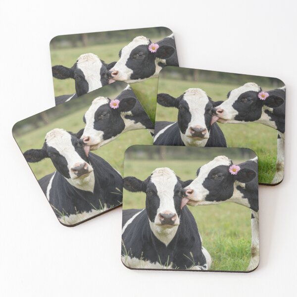Item preview, Holstein Cow Kissing a Cow designed and sold by Maria Dryfhout.