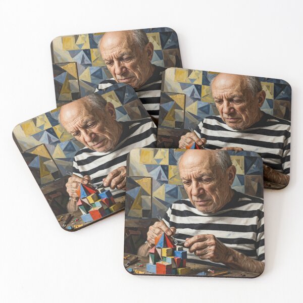 Item preview, Building Cubism - Old Master with Colorful Blocks designed and sold by Surviving Monday Club.