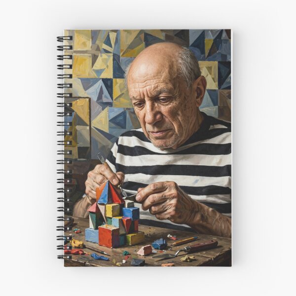 Item preview, Building Cubism - Old Master with Colorful Blocks designed and sold by Surviving Monday Club.
