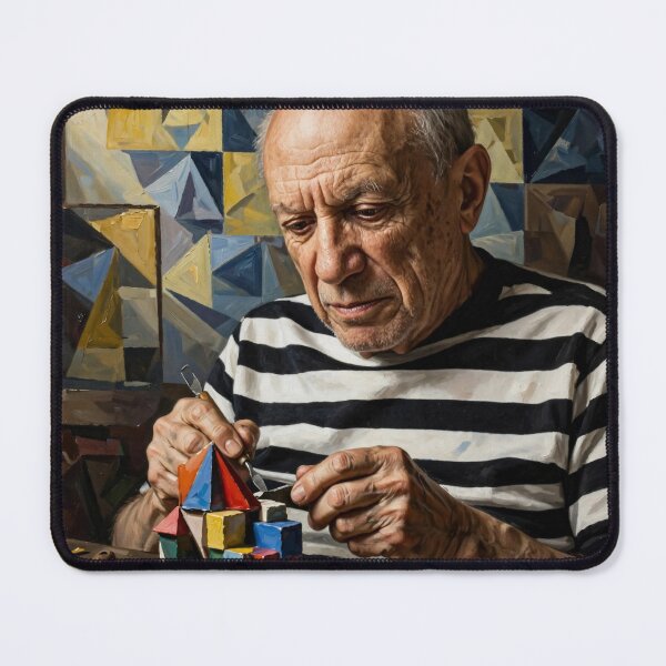 Item preview, Building Cubism - Old Master with Colorful Blocks designed and sold by Surviving Monday Club.
