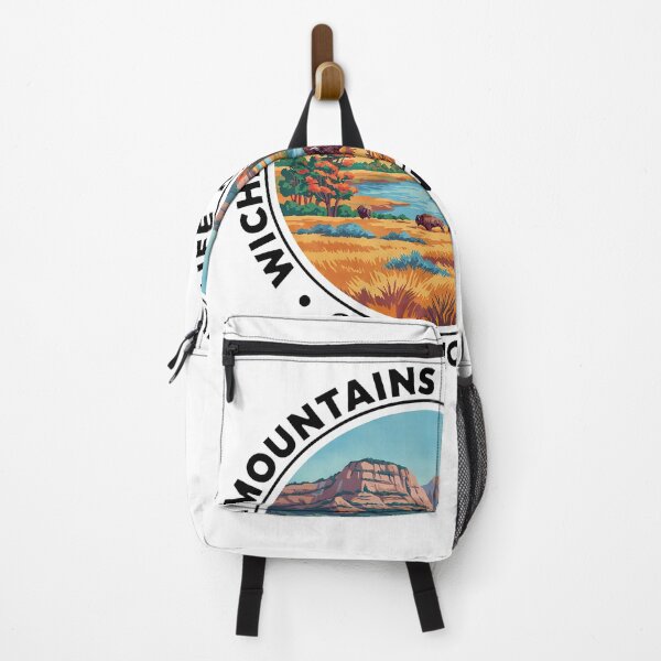 Item preview, Wichita Mountains Wildlife Refuge Oklahoma - Scenic Nature Travel Poster USA designed and sold by inkNext.