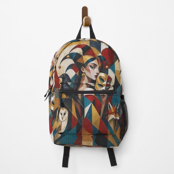 Item preview, The Female Trickster: a cubist painting. designed and sold by GalleryKauffeld.
