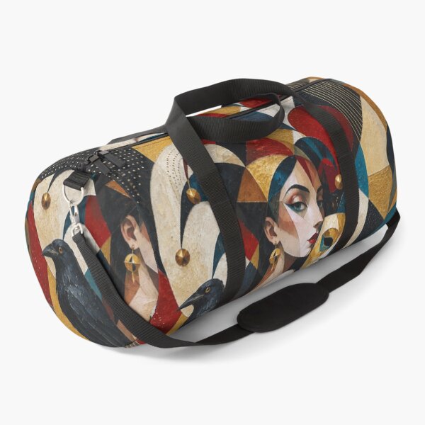 Item preview, The Female Trickster: a cubist painting. designed and sold by GalleryKauffeld.