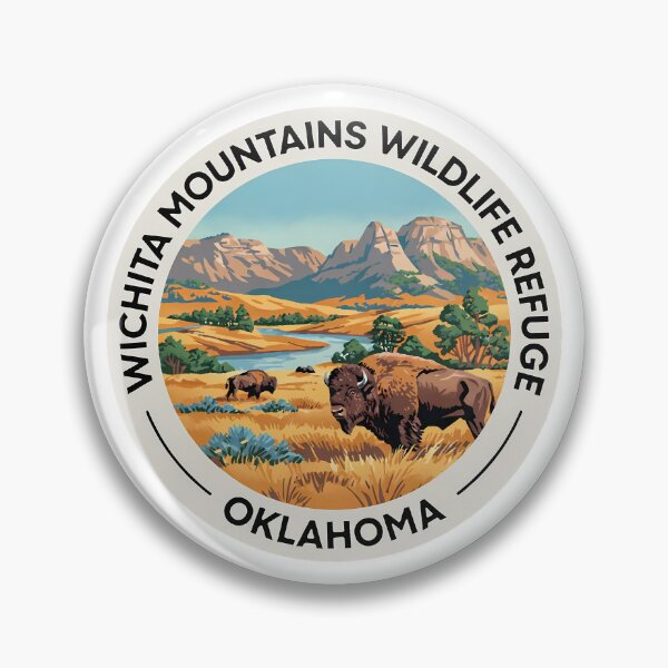 Item preview, Wichita Mountains Wildlife Refuge Oklahoma - Scenic Nature Travel Poster USA designed and sold by inkNext.