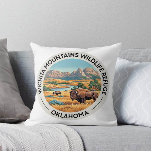 Item preview, Wichita Mountains Wildlife Refuge Oklahoma - Scenic Nature Travel Poster USA designed and sold by inkNext.