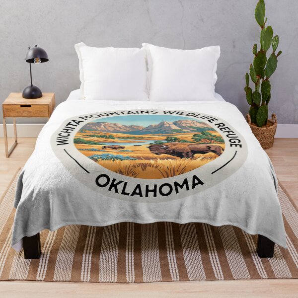 Item preview, Wichita Mountains Wildlife Refuge Oklahoma - Scenic Nature Travel Poster USA designed and sold by inkNext.