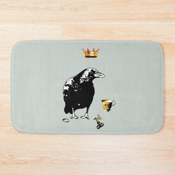 Item preview, Mr. Raven - Black and White Raven & His Treasures designed and sold by LittleMissTyne.