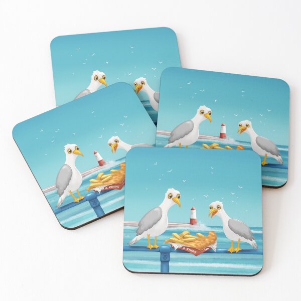 Item preview, Seagulls love fish and chips designed and sold by LeahIngledew.