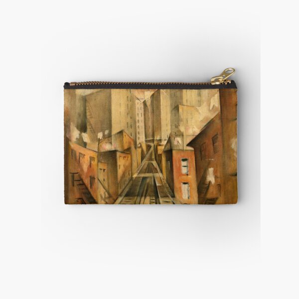 Item preview, New York station, Manhattan railroad and skyline cityscape painting by Christopher Nevinson designed and sold by Jéanpaul  Ferro.