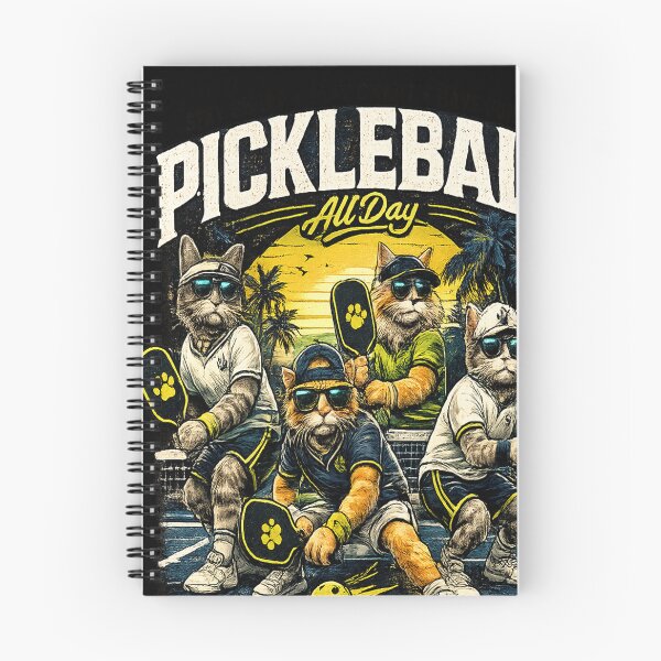 Item preview, Pickleball All Day – Vintage Cat Players designed and sold by StudioAyinla.
