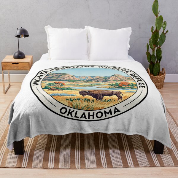 Item preview, Wichita Mountains Wildlife Refuge Oklahoma - Scenic Nature Travel Poster USA designed and sold by inkNext.
