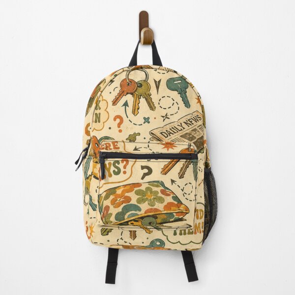 Item preview, Where Are My Keys? – Funny Retro 70s Lost Keys Pattern designed and sold by Golden Era Studio.