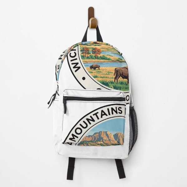 Item preview, Wichita Mountains Wildlife Refuge Oklahoma - Scenic Nature Travel Poster USA designed and sold by inkNext.