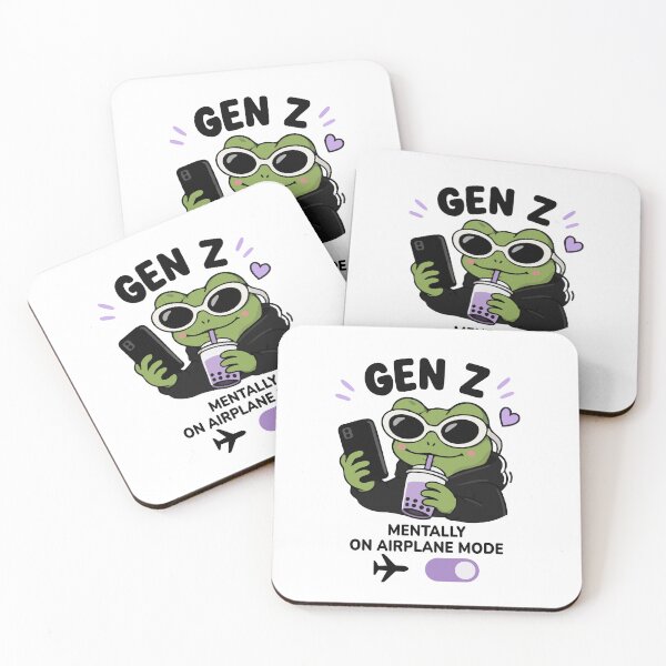 Item preview, Gen Z Frog With Boba Kawaii Funny Meme Aesthetic designed and sold by VectorForge Studio.