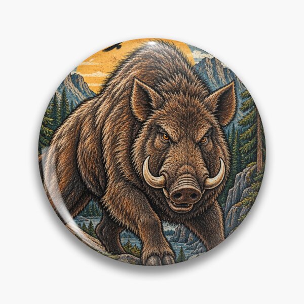 Item preview, Wild Boar Forest Hunter designed and sold by KrungiT Design .