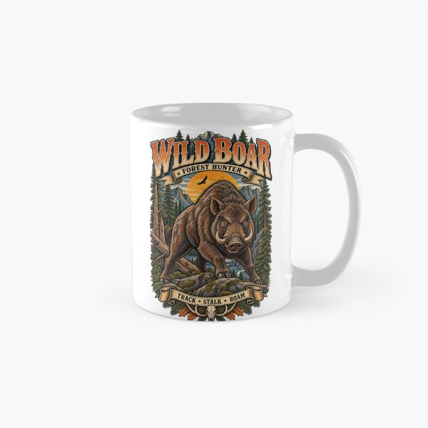 Item preview, Wild Boar Forest Hunter designed and sold by KrungiT Design .