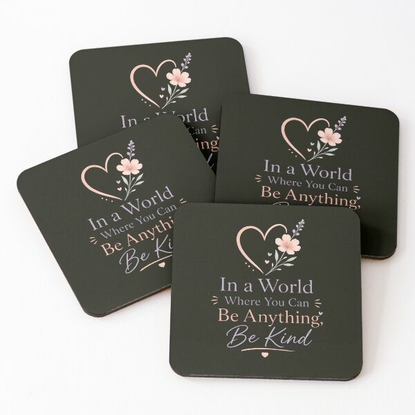 Item preview, In a World Where You Can Be Anything Be Kind – Soft Pastel Minimalist – Empathy & Mental Health Art designed and sold by bobscraze.