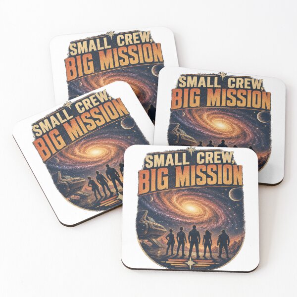 Item preview, Small Crew, Big Mission | Adventure & Team Spirit Typography T-Shirt designed and sold by rushaib.