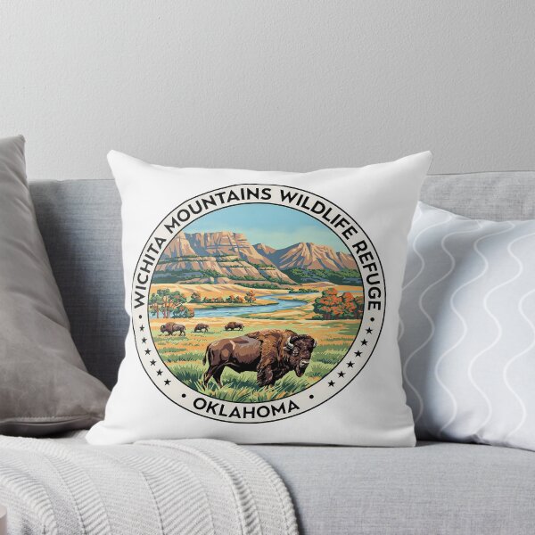 Item preview, Wichita Mountains Wildlife Refuge Oklahoma - Scenic Nature Travel Poster USA designed and sold by inkNext.