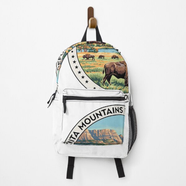 Item preview, Wichita Mountains Wildlife Refuge Oklahoma - Scenic Nature Travel Poster USA designed and sold by inkNext.