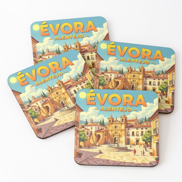 Item preview, Evora, Alentejo, Portugal: Vintage-Style Painterly Travel Poster designed and sold by LSVart.