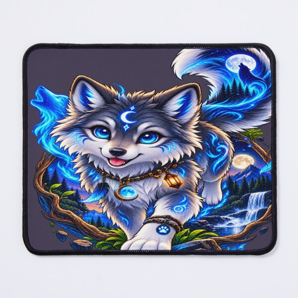 Item preview, Mystic Moon Wolf designed and sold by DoodleWorld Studio .
