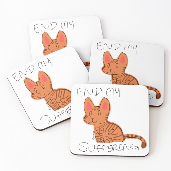 Item preview, Tabby Orange Cat - End my suffering designed and sold by Raquesis.