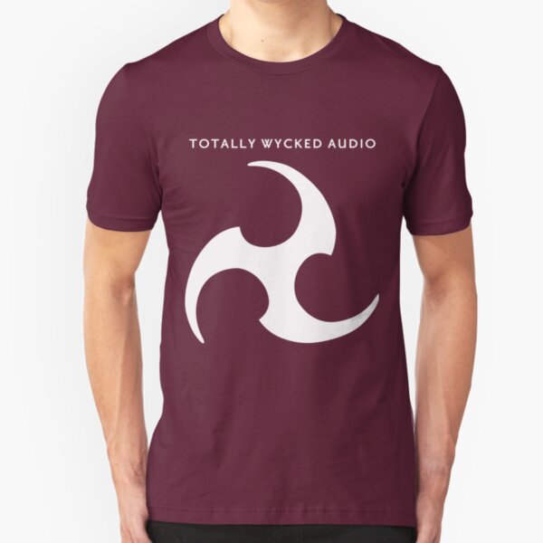 TWA - Triskelion Logo (Totally Wycked Audio) Guitar Effect Pedal Slim Fit T-Shirt