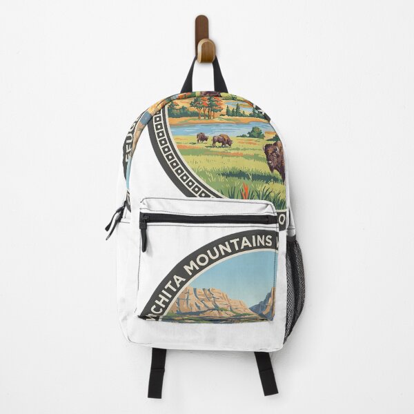 Item preview, Wichita Mountains Wildlife Refuge Oklahoma - Scenic Nature Travel Poster USA designed and sold by inkNext.