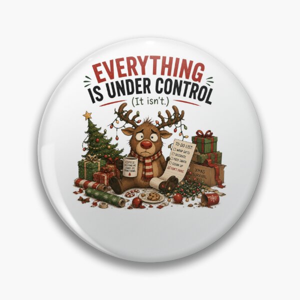 Item preview, Everything Is Under Control (It Isn't.) | Funny Christmas Reindeer designed and sold by MotylekAnia.