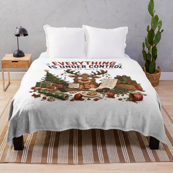 Item preview, Everything Is Under Control (It Isn't.) | Funny Christmas Reindeer designed and sold by MotylekAnia.