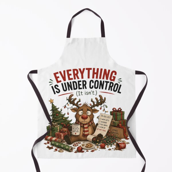 Item preview, Everything Is Under Control (It Isn't.) | Funny Christmas Reindeer designed and sold by MotylekAnia.
