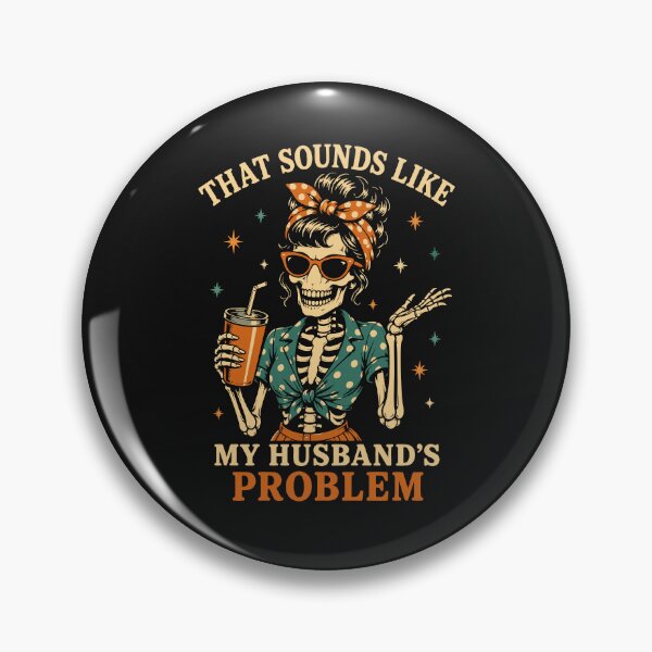 Item preview, Wife Skeleton Funny Halloween That Sounds Like My Husbands Problem Retro Bandana Milkshake designed and sold by alenaz.