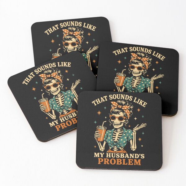 Item preview, Wife Skeleton Funny Halloween That Sounds Like My Husbands Problem Retro Bandana Milkshake designed and sold by alenaz.