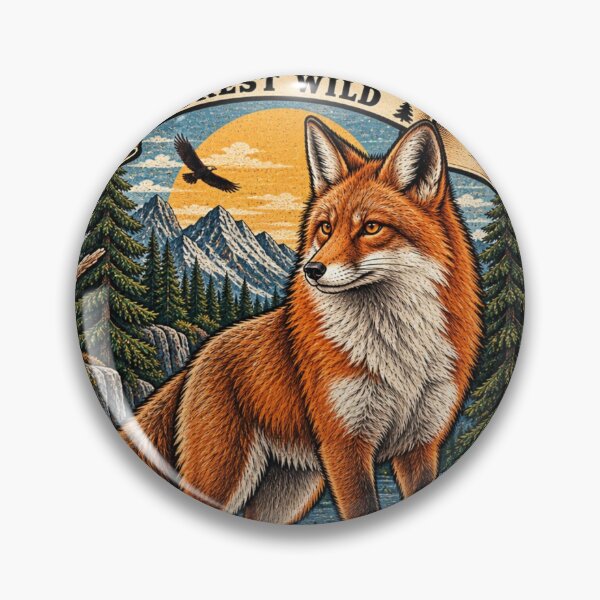 Item preview, Red Fox Forest Wild designed and sold by KrungiT Design .
