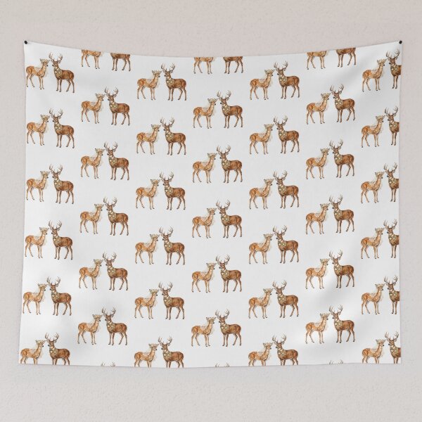Item preview, Deer Wedding Couple Art designed and sold by Roy & Tiffany.