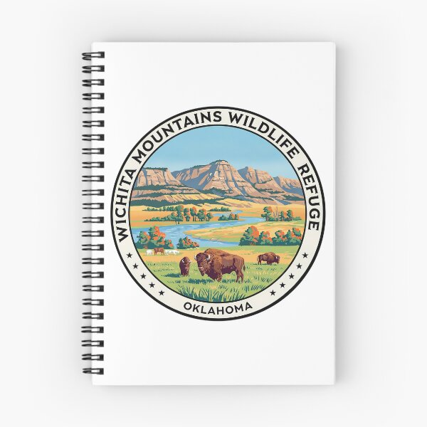 Item preview, Wichita Mountains Wildlife Refuge Oklahoma - Scenic Nature Travel Poster USA designed and sold by inkNext.
